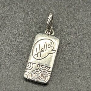 Brighton - Silver Cell Phone Charm